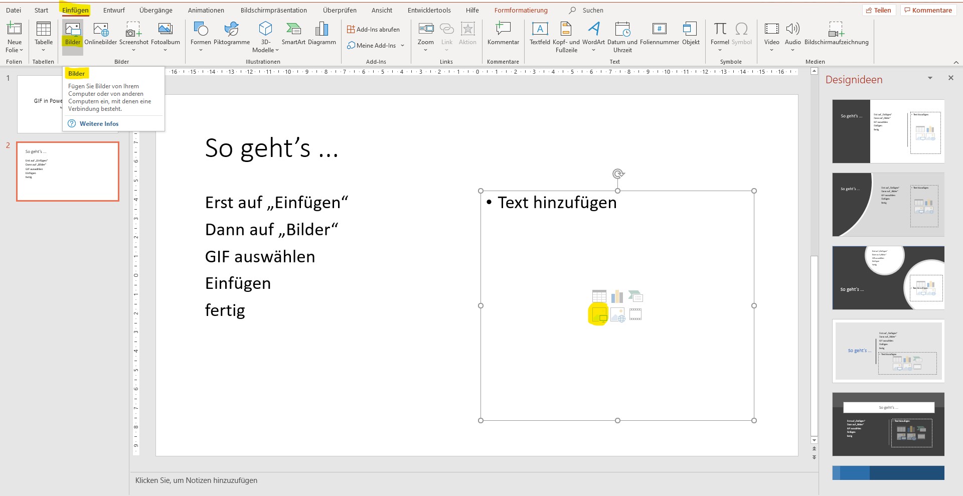 Wie Kann Man Ein Gif In Eine Powerpoint Einfügen